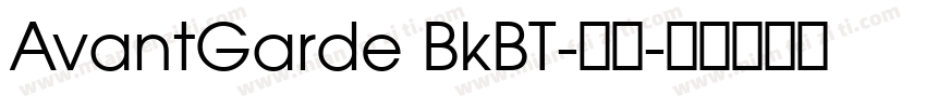 AvantGarde BkBT-西方字体转换